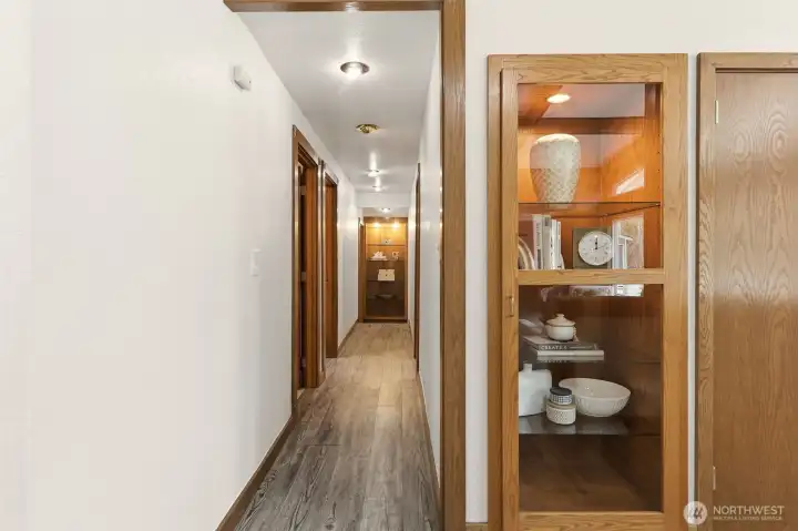 Custom Shelving Throughout!