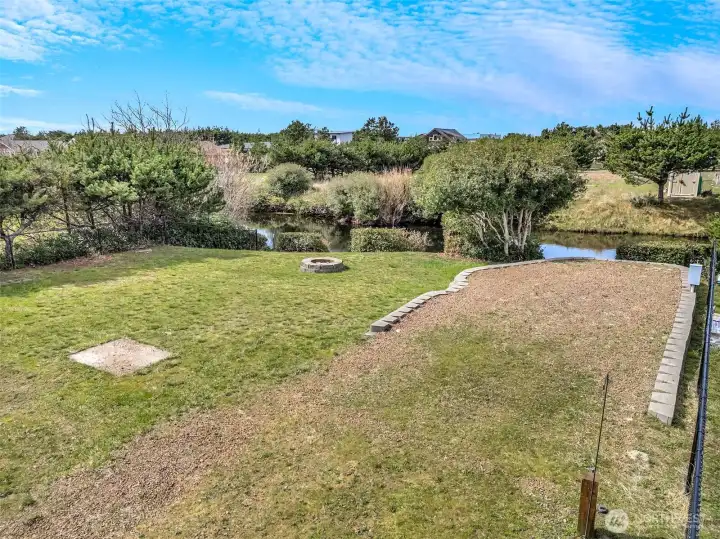 well maintained, water, power, septic on site. Spacious storage shed and fire pit.