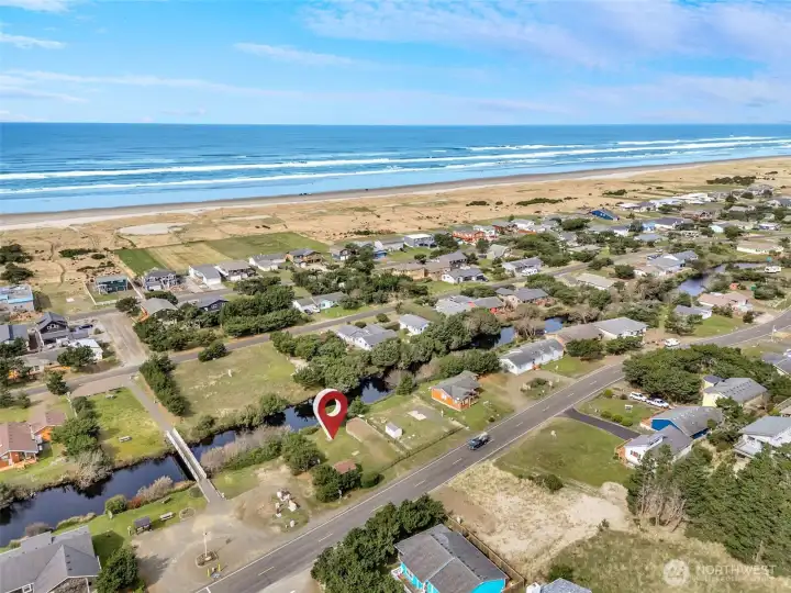 Aerial shot of the lot. RV Lot in Surside.