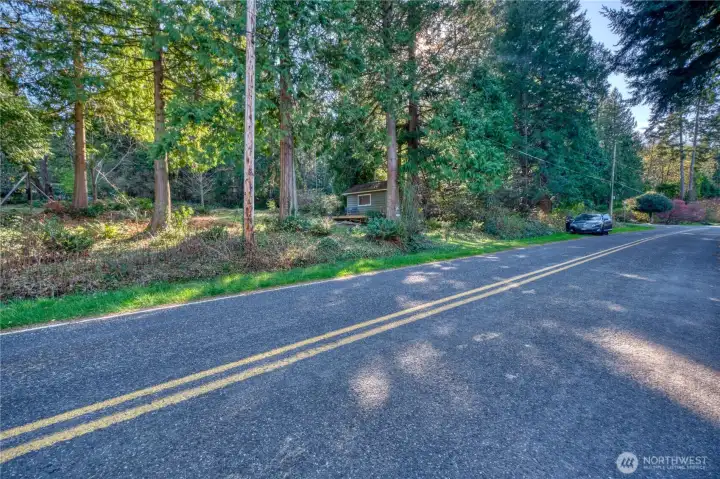 Street view looking west on Province Road, with the bunkie in view.