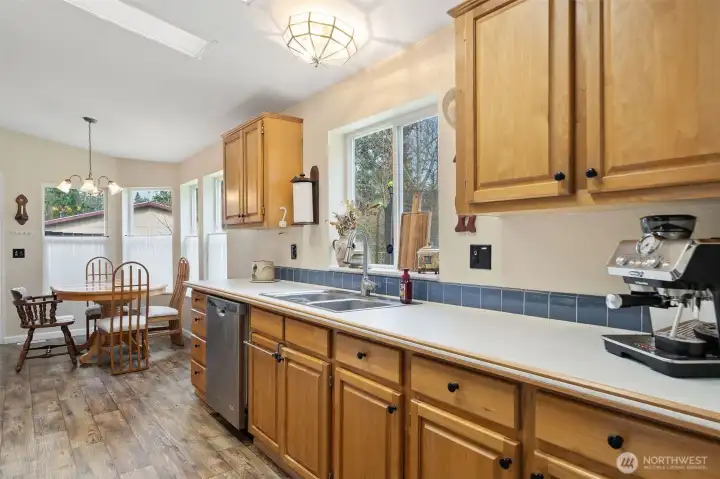Nice Sized Eat in Kitchen with plenty of natural light.