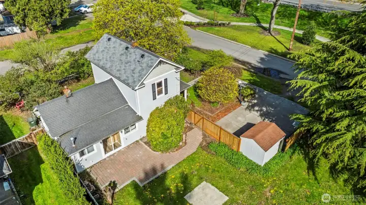 Park across the street, and privacy on site.