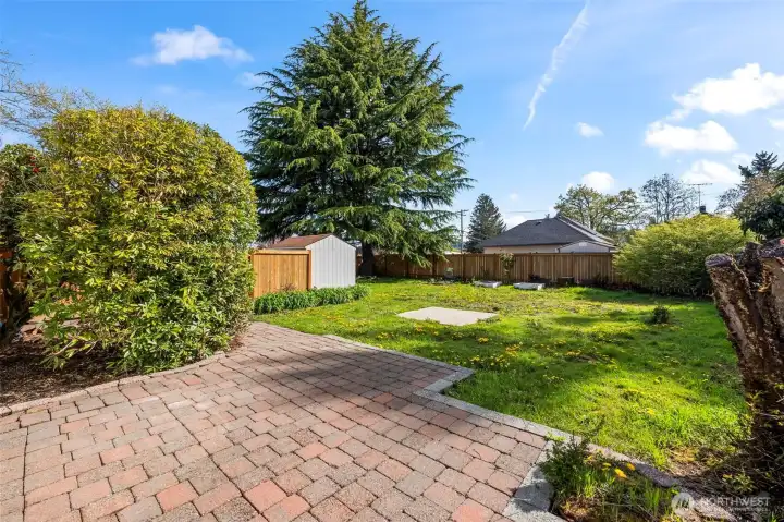 Patio off back slider.