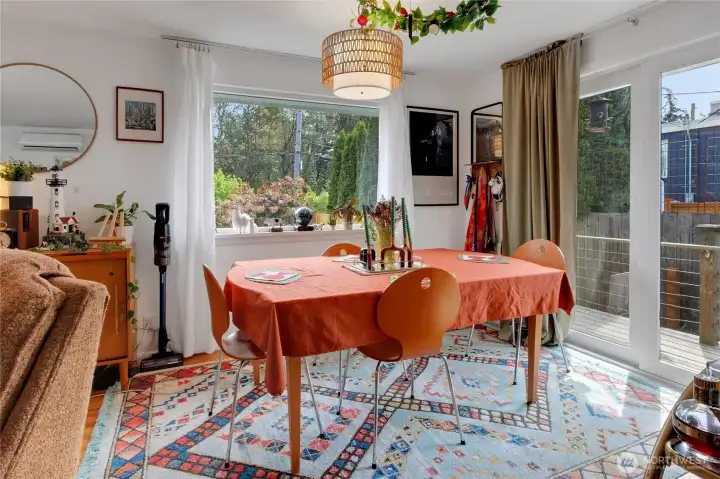 Dedicated dining room with great natural flow for gatherings