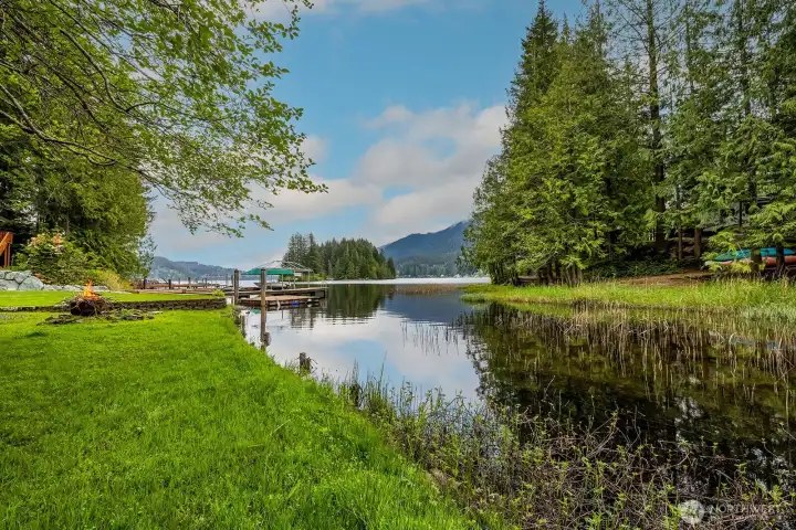 View of one of the lakes islands.