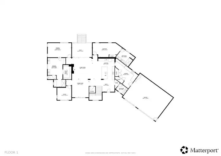 13970 Manzanita Rd NE main house 1st floor plan