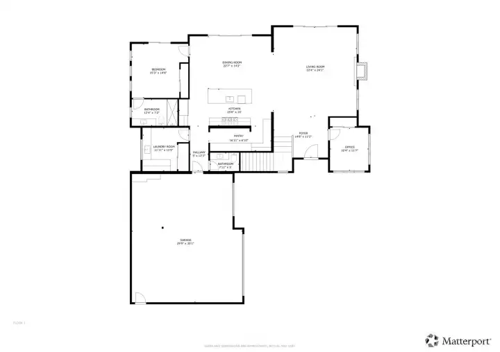 13982 Manzanita Rd NE 1sr floor plan