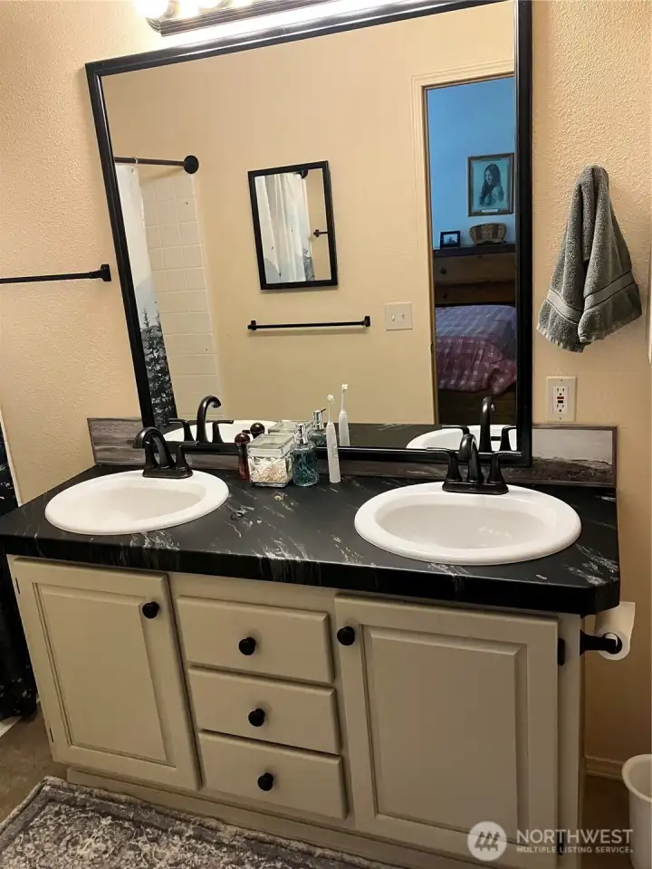 another view of primary bath, all new fixtures and features