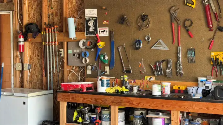 Who doesn't appreciate a workshop in their garage?