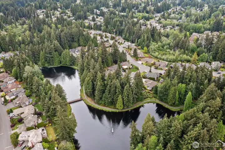 Nearby community lake & walking trails
