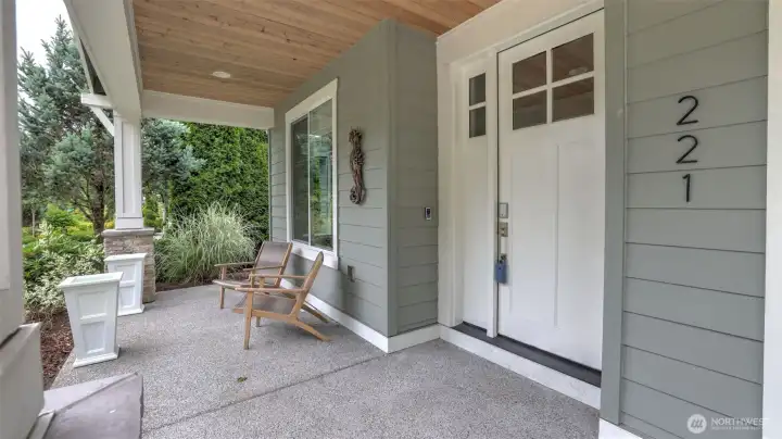 Adorable front porch for summer al fresco. Adorable front porch for summer al fresco.