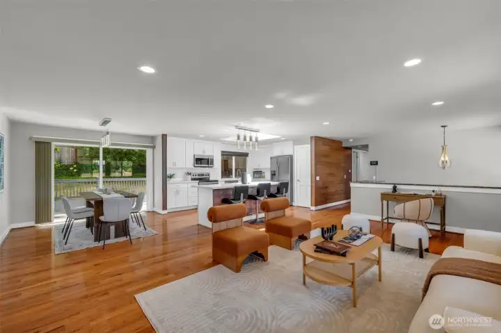 Spacious and bright open-concept floor plan perfect for modern living and entertaining.