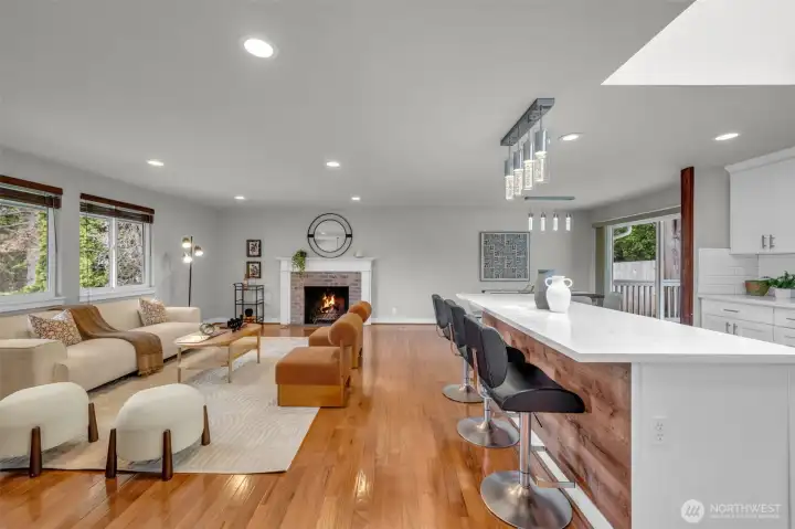 Another view of the light-filled living room