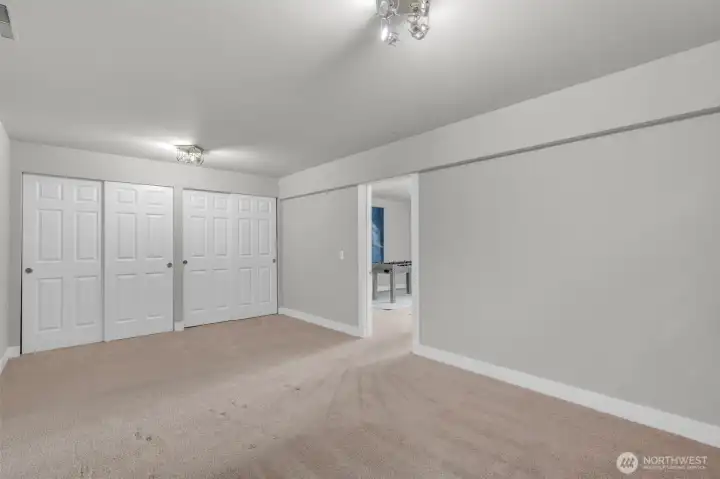 Huge additional lower-level bedroom conveniently located right next to the family room