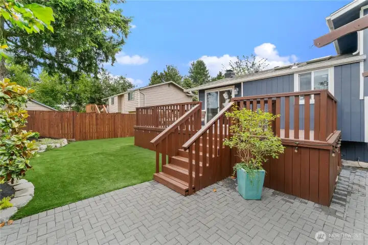 Large entertaining deck - just stained Large entertaining deck - just stained