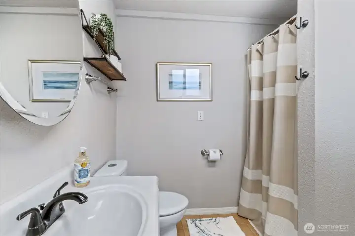 3/4 bath on lower level 3/4 bath on lower level