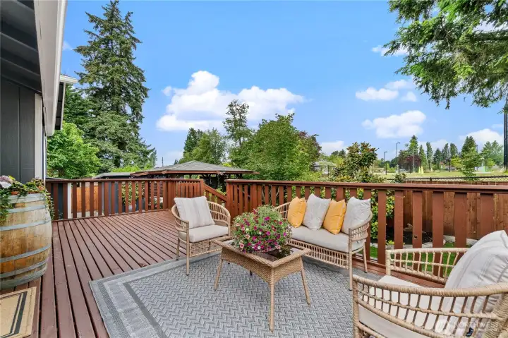 Large back deck Large back deck