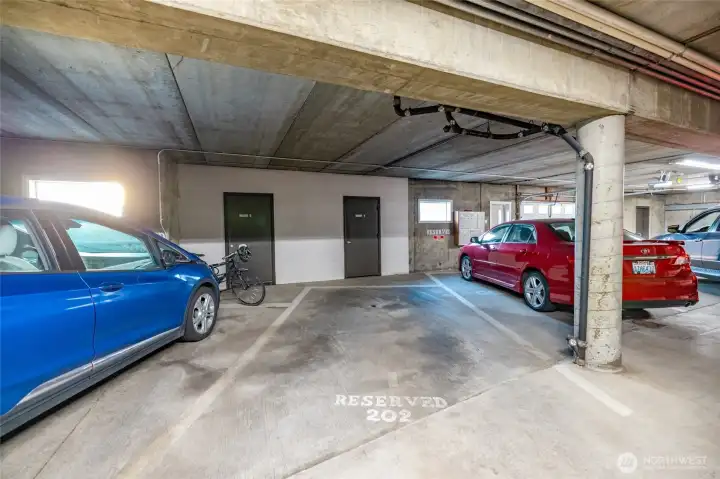 Designated parking spot
