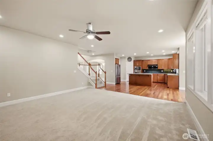 open concept living area