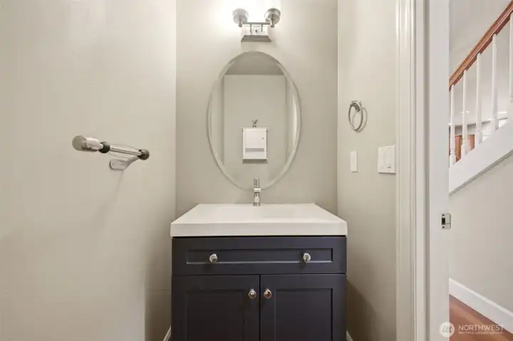 1/2 bath main floor