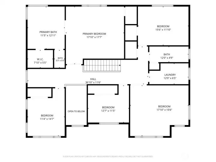 upper level floorplan