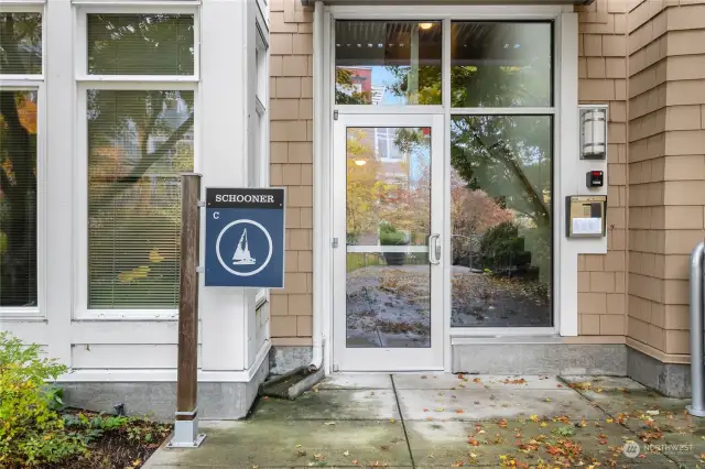 This condominium home is in the Schooner Building