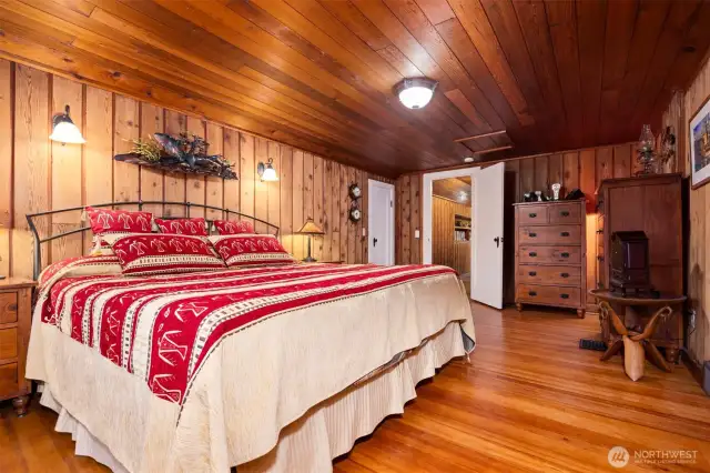 Upstairs bedroom easily fits a king-size bed