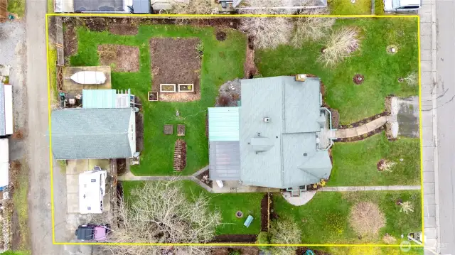 Aerial overview of property