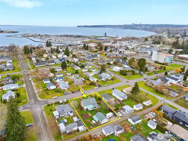 Marina and downtown area just steps away