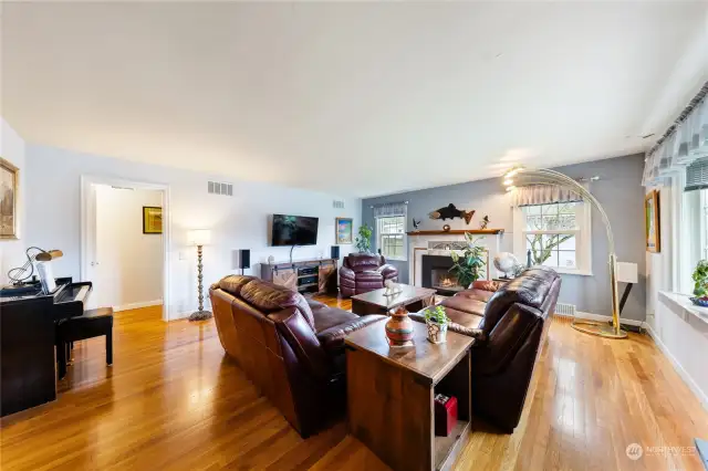 Original hardwood floors throughout the main floor