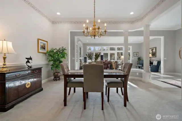 Formal dining room.
