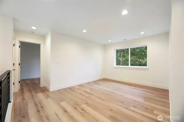 Upstairs Loft large enough for play area, family room etc