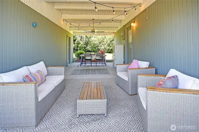 The perfect space + place to entertain, take in the views..and salt water smells!  Create an outdoor kitchen, expand the home.....the choice is yours.