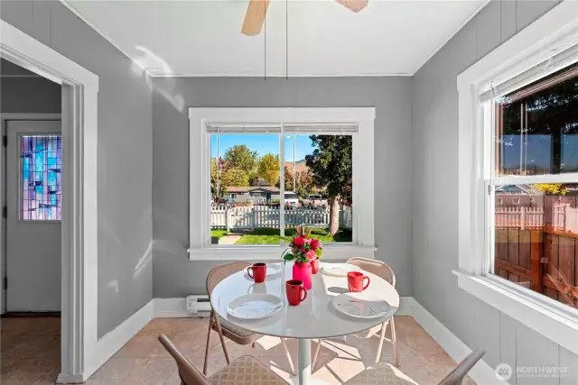 What a delightful space for dining!