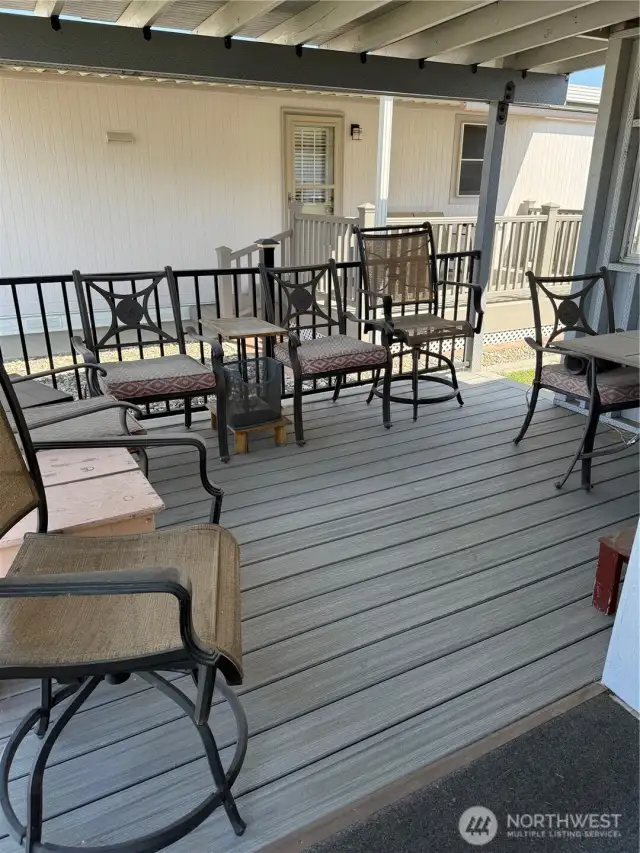 Covered porch.