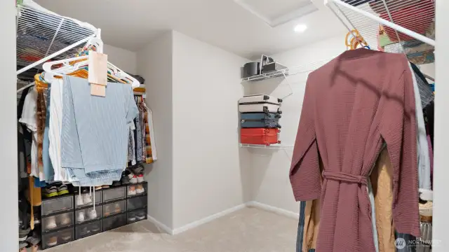 Wow, walk-in closet heaven...  but wait, this is only half of it!