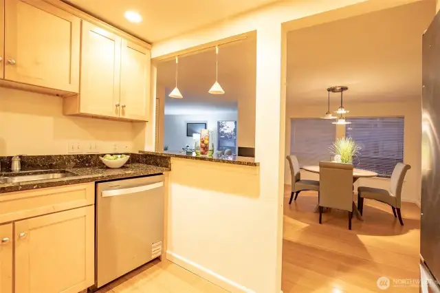 View from Kitchen to Dining Room
