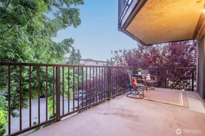 Deck looking to West (Sound Views in Winter)