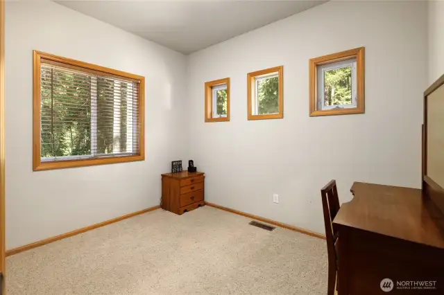 Versatile flex space ideal as an office or an extra bedroom located on the main floor.