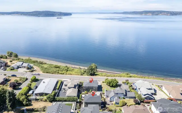 Unbeatable Puget Sound views just steps from historic downtown Steilacoom and the waterfront ferry dock.