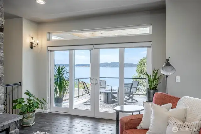 Unwind indoors or out with breathtaking views right from your living room to the deck.