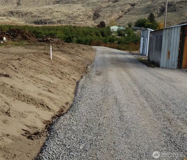 New gravel road to access all the parcels!