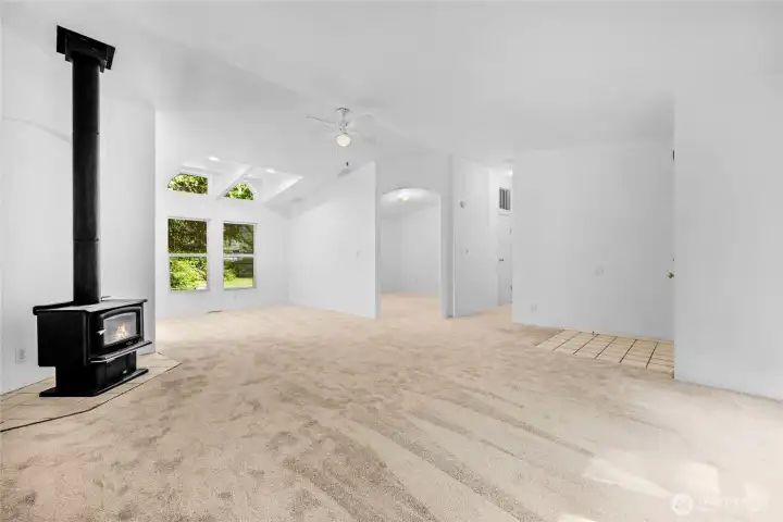 Fireplace in main living room.