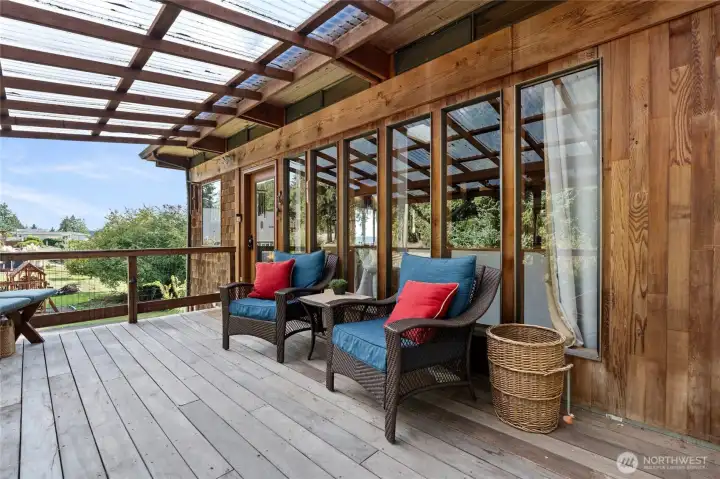 Front deck and entry