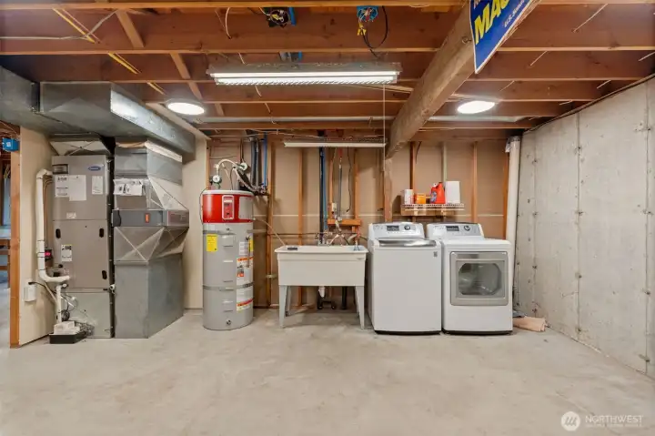 Basement laundry