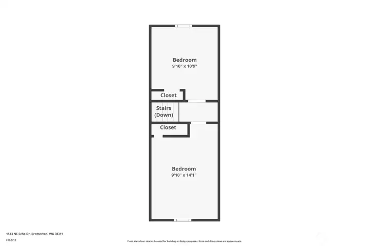 Upstairs floorplan