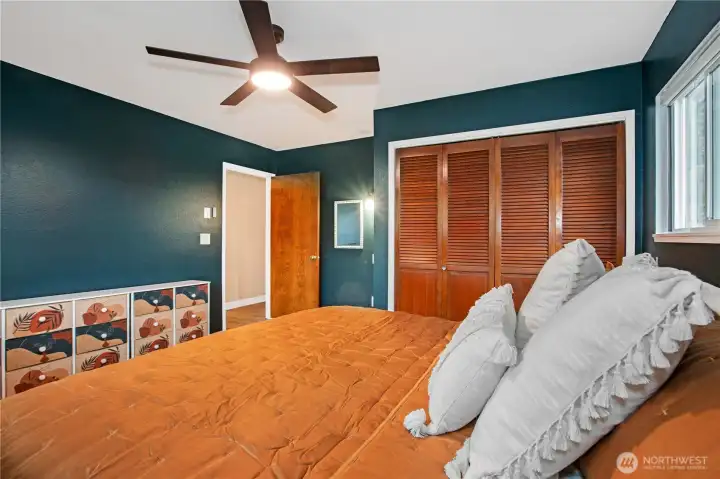 Primary Bedroom with reach-in closet