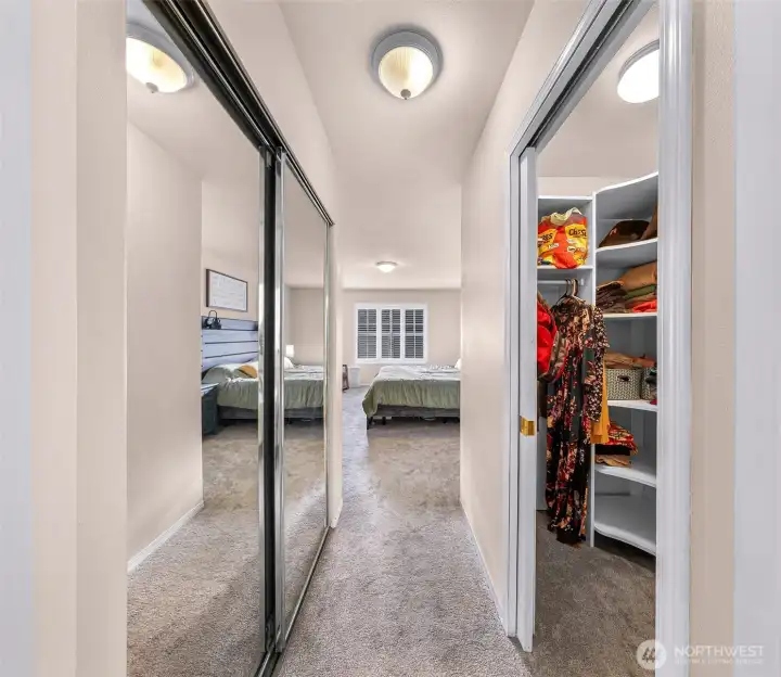 Walk-in closet + additional closet space