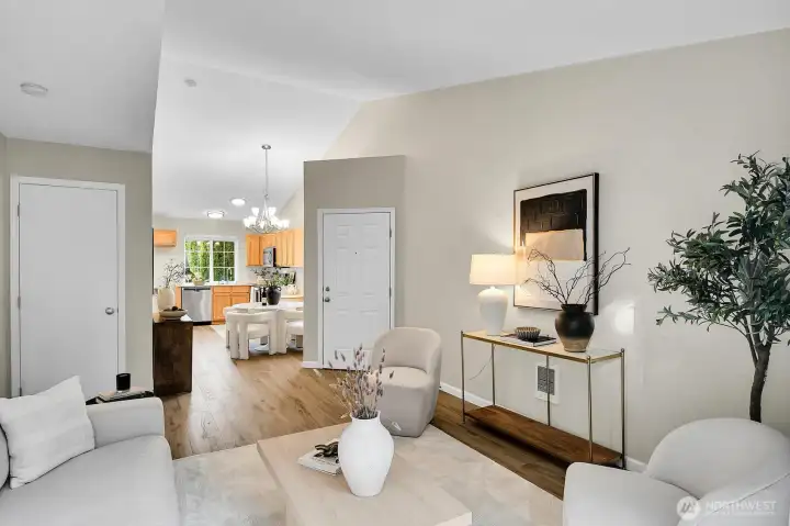 Vaulted  an airy ambiance