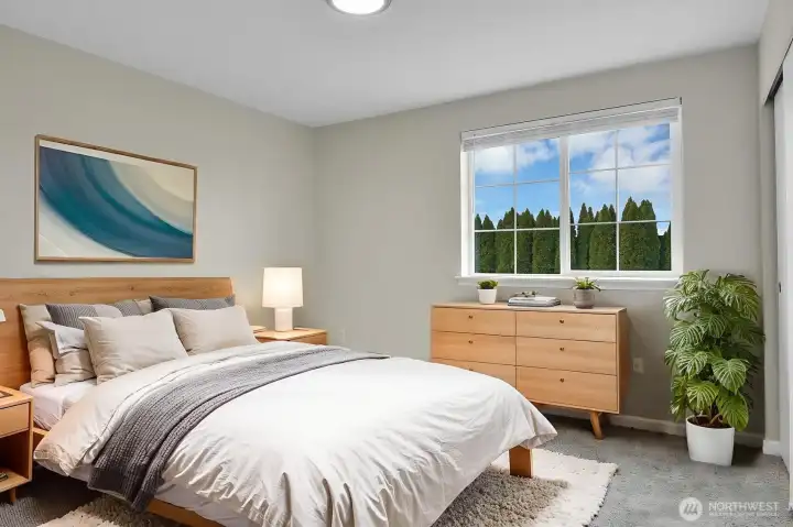 Second floor front bedroom (virtually staged)